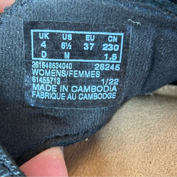 Clarks Collection Black and Cream Thong Comfort Footbed Sandals Size 6 1/2 - Picture 8 of 10